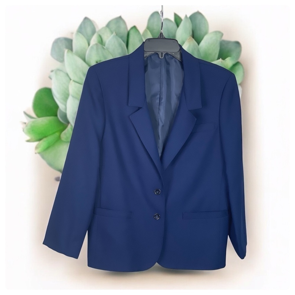 Vintage Blazers that fit Sears Blue Blazer Petite Short Regular 14